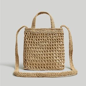 **SOLD** Madewell The Small Transport Crossbody: Straw Edition
